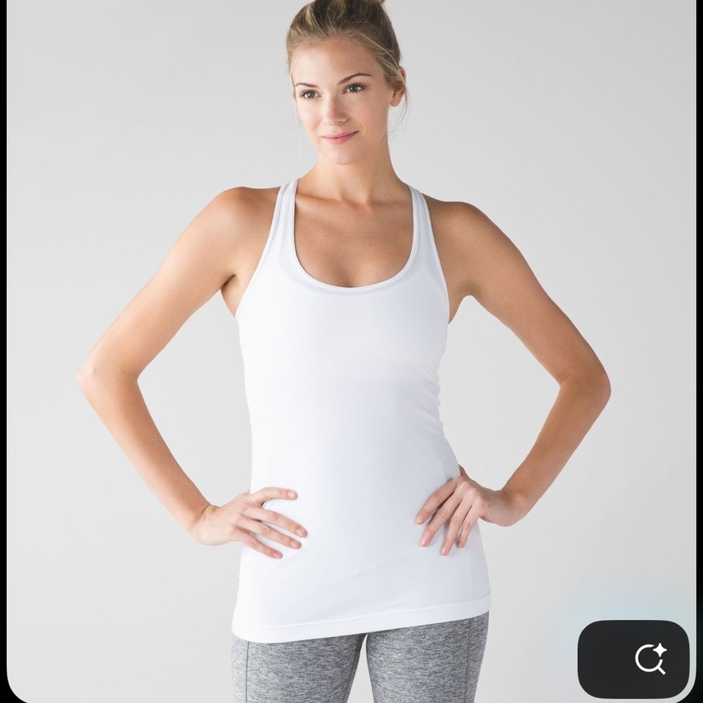 lululemon athletica Classic White Tank Top